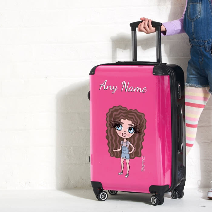 ClaireaBella Girls Hot Pink Suitcase - Image 3