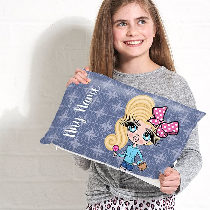 ClaireaBella Girls Placement Cushion - Navy - Image 2