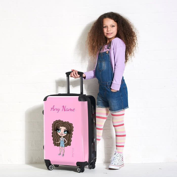 ClaireaBella Girls Pastel Pink Suitcase - Image 4