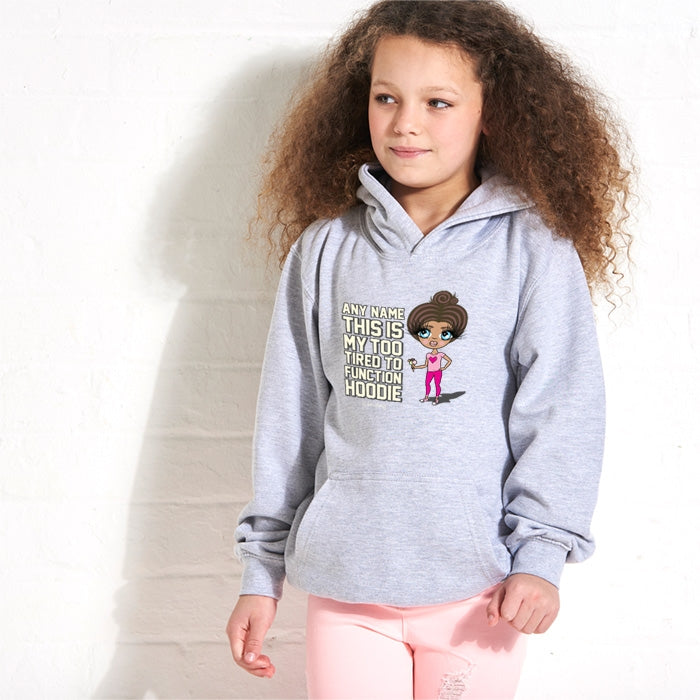 ClaireaBella Girls Too Tired Hoodie - Image 4