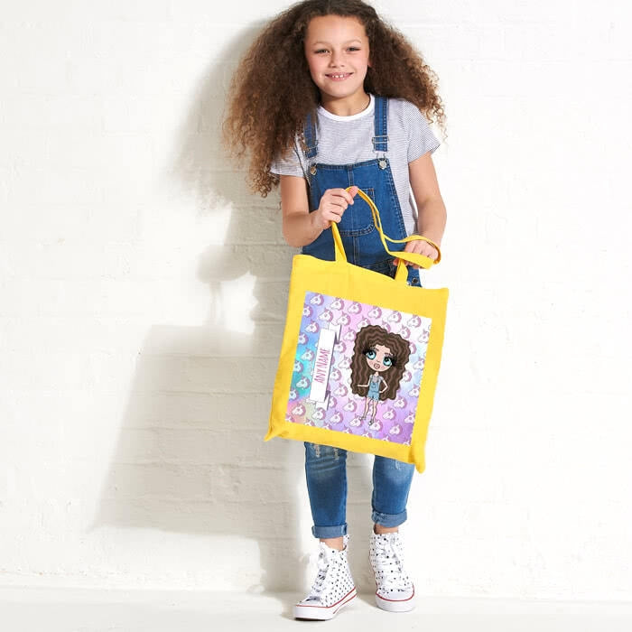 ClaireaBella Girls Unicorn Emoji Colour Pop Canvas Bag - Image 4