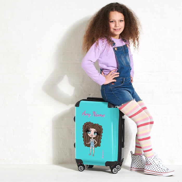 ClaireaBella Girls Turquoise Suitcase - Image 6