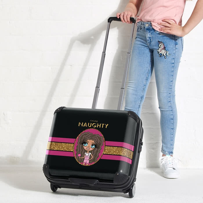 ClaireaBella Girls Slogan Weekend Suitcase - Image 4
