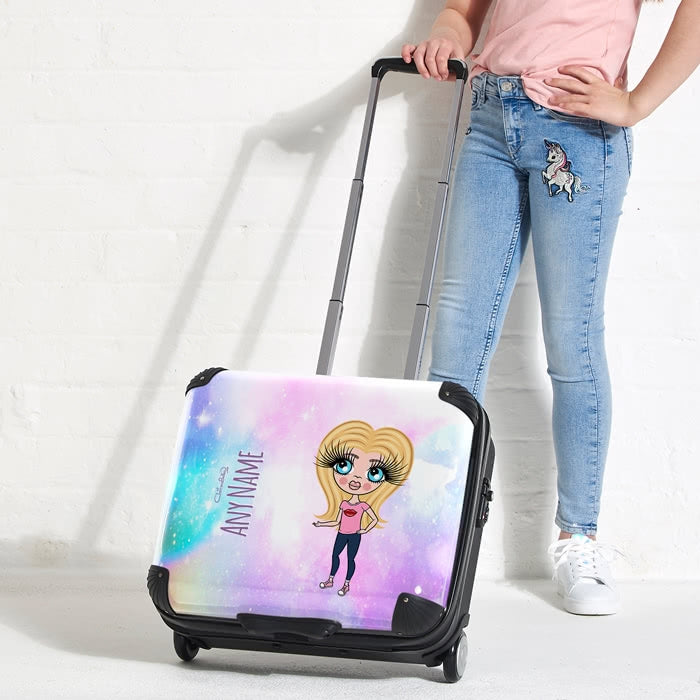 ClaireaBella Girls Unicorn Colours Weekend Suitcase - Image 2