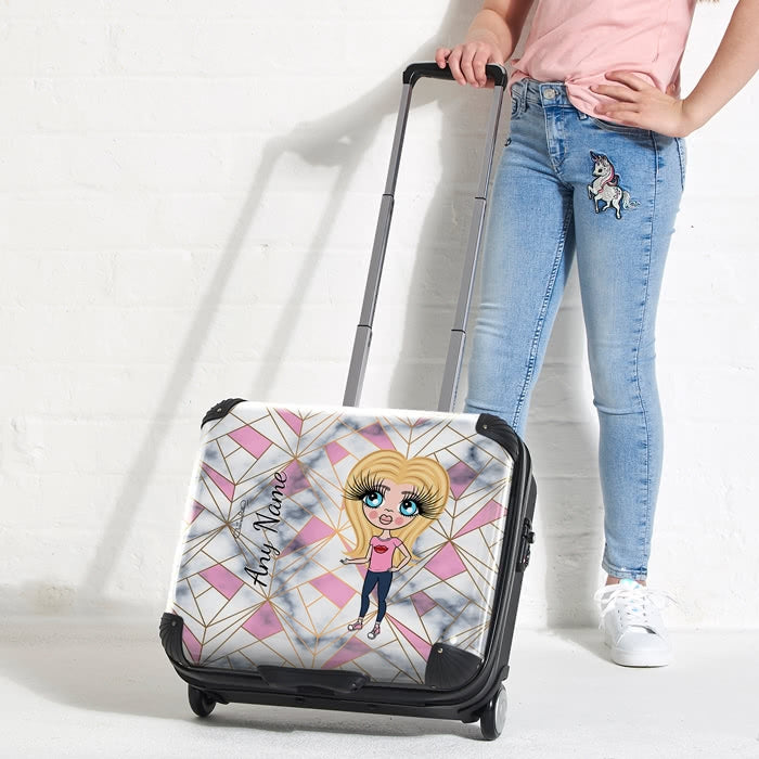 ClaireaBella Girls Geo Print Weekend Suitcase - Image 5