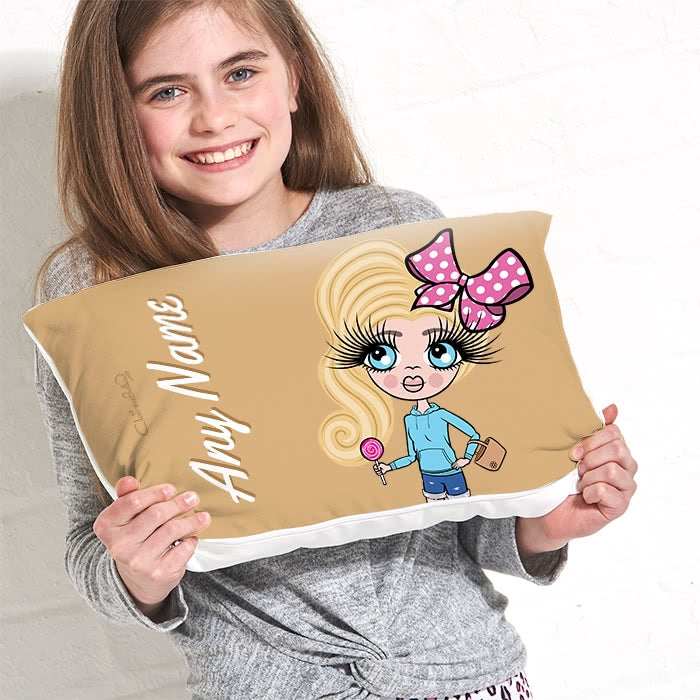 ClaireaBella Girls Placement Cushion - Mocha - Image 1