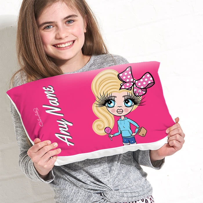 ClaireaBella Girls Placement Cushion - Hot Pink - Image 3