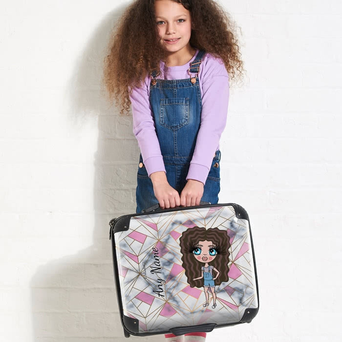 ClaireaBella Girls Geo Print Weekend Suitcase - Image 4