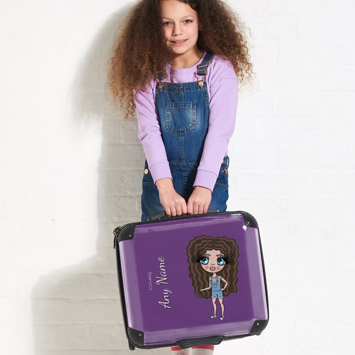 ClaireaBella Girls Purple Weekend Suitcase - Image 4