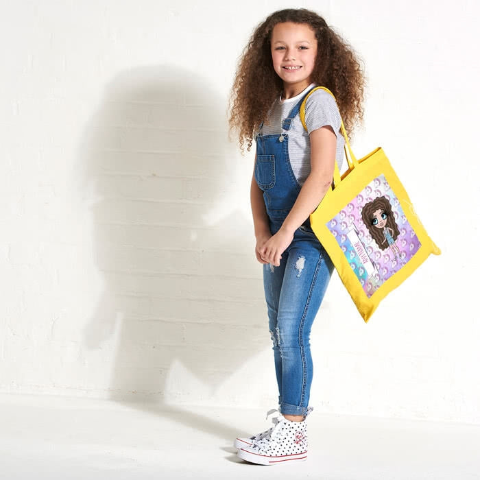 ClaireaBella Girls Unicorn Emoji Colour Pop Canvas Bag - Image 6
