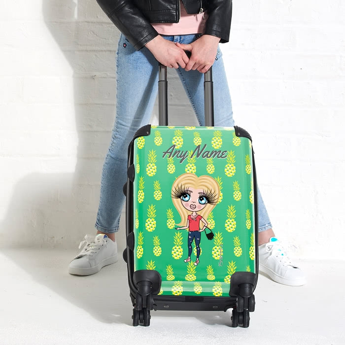 ClaireaBella Girls Pineapple Print Suitcase - Image 6