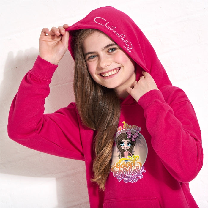 ClaireaBella Girls Good Vibes Hoodie - Image 3