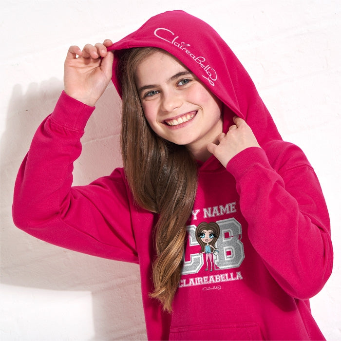 ClaireaBella Girls Initials Hoodie - Image 5