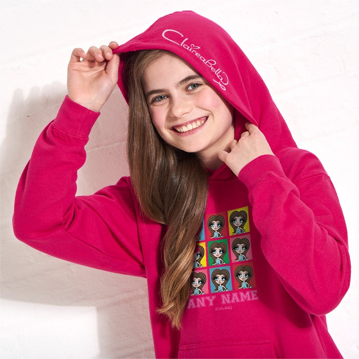 ClaireaBella Girls Colour Collage Hoodie - Image 3