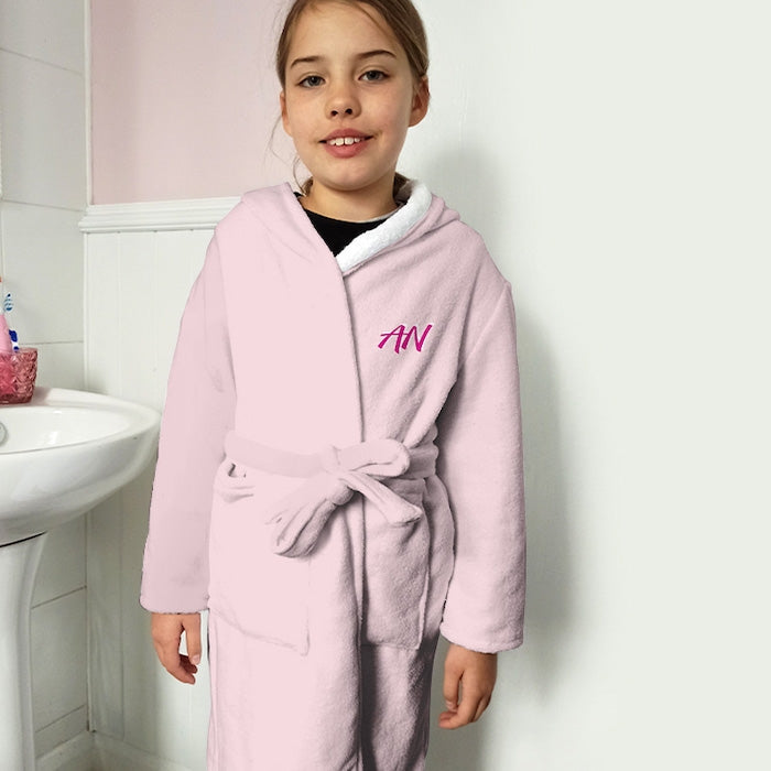 ClaireaBella Girls Pink Dressing Gown - Image 2