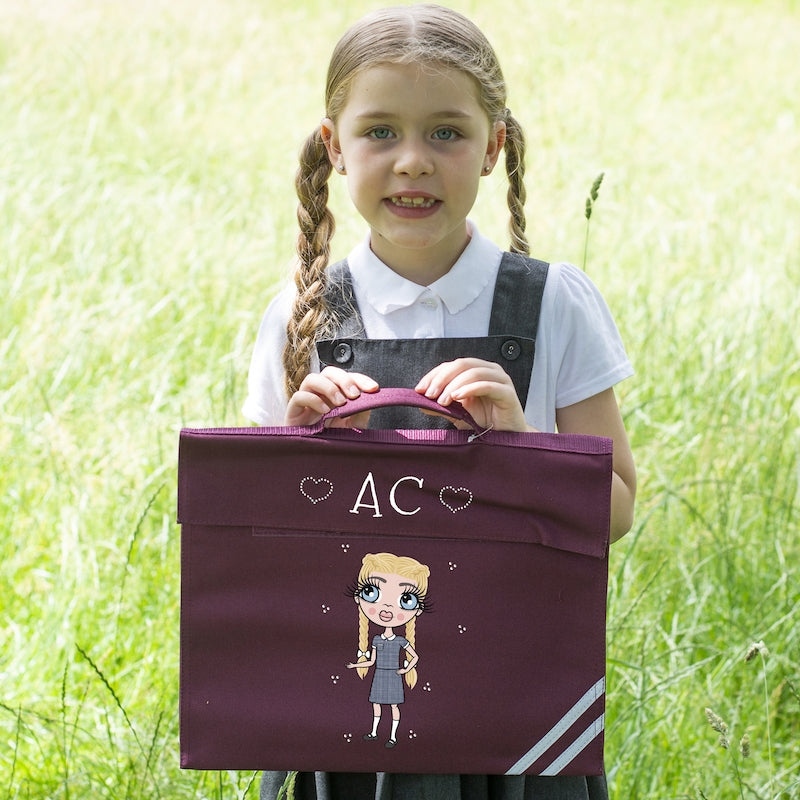 ClaireaBella Girls Initial Book Bag - Image 1