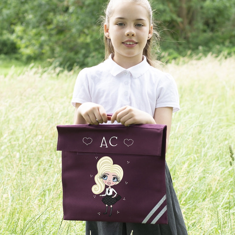 ClaireaBella Girls Initial Book Bag - Image 4
