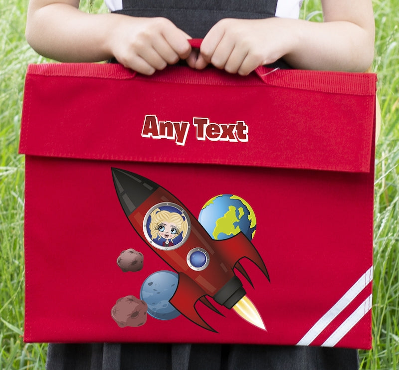 ClaireaBella Girls Rocket Book Bag - Image 1