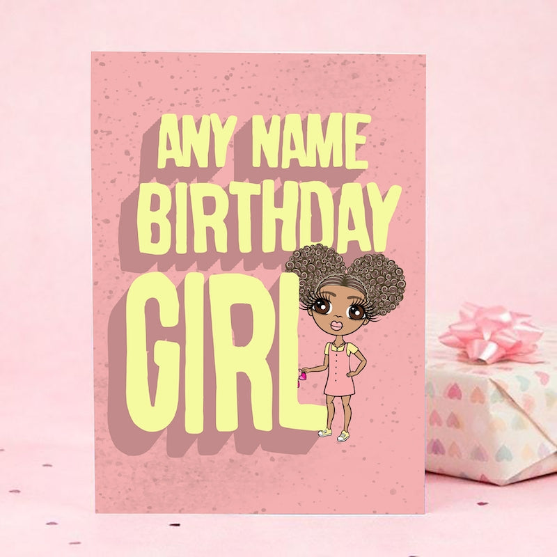 ClaireaBella Girls Birthday Girl Card - Image 1
