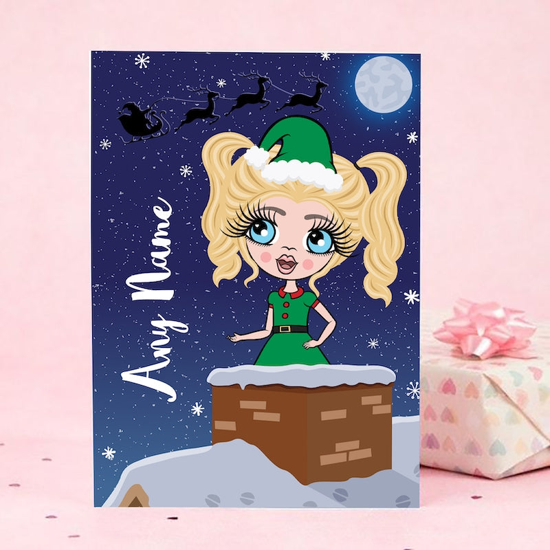 ClaireaBella Girls Chimney Christmas Card - Image 4