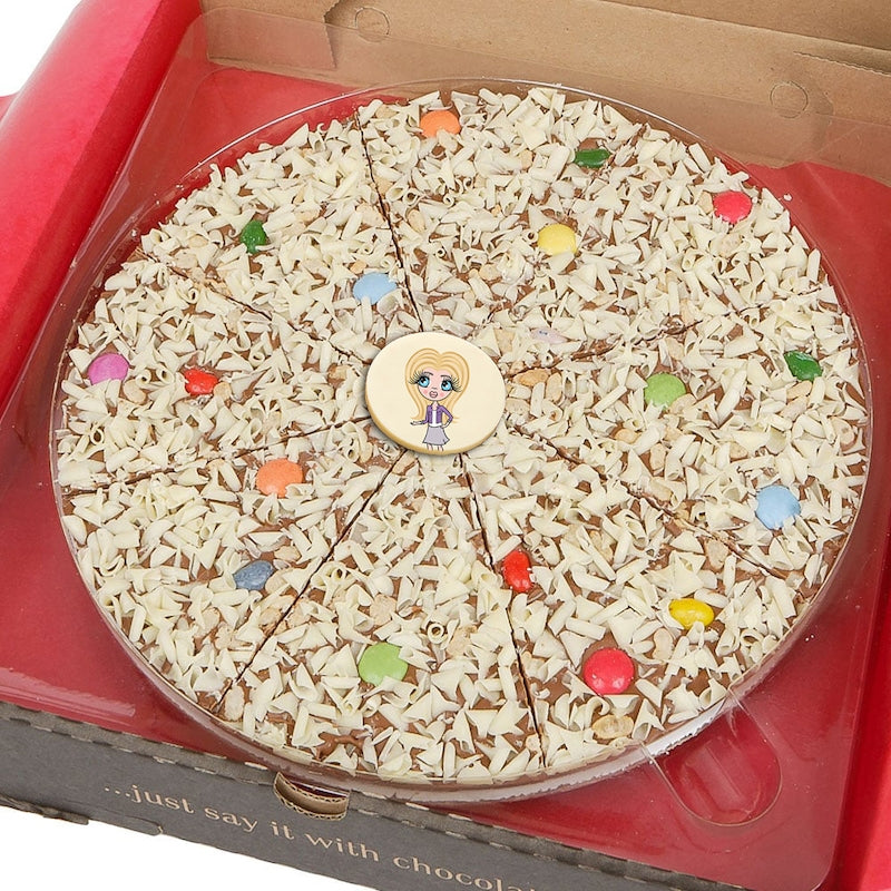 ClaireaBella Girls Personalised Chocolate Pizza – Jelly Bean Jumble - Image 1