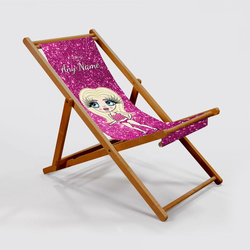 ClaireaBella Girls Glitter Effect Deckchair - Image 6