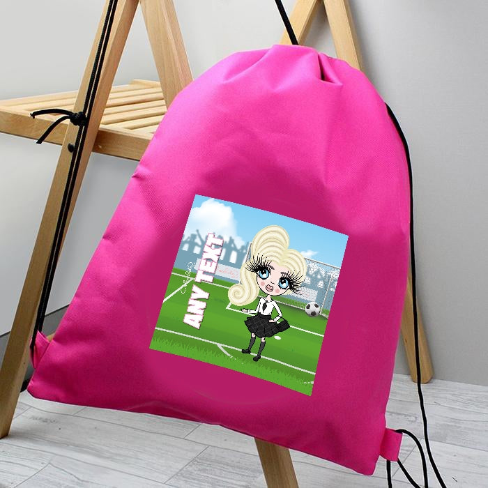 ClaireaBella Girls Football Champ Drawstring Bag - Image 2