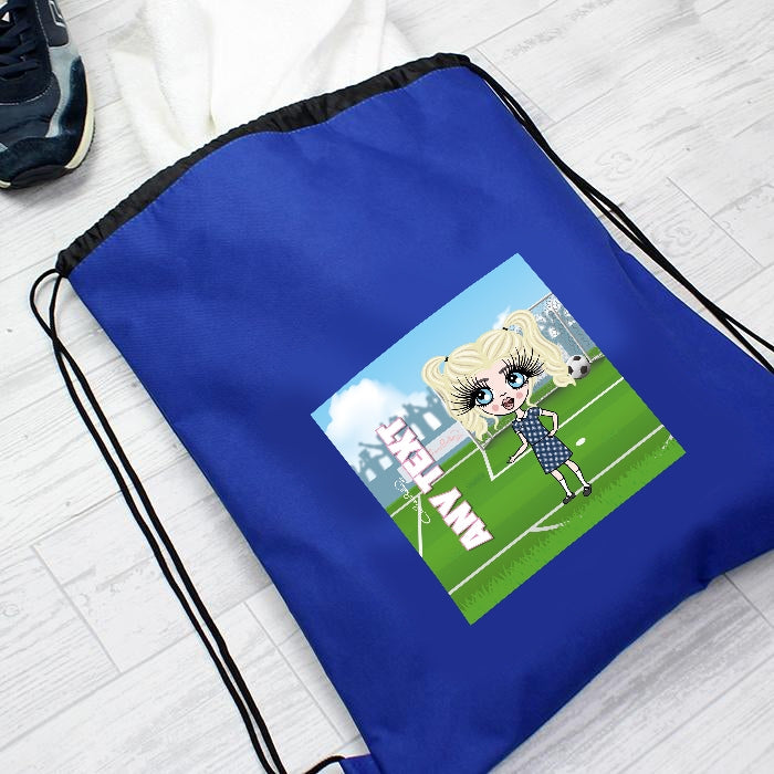 ClaireaBella Girls Football Champ Drawstring Bag - Image 3