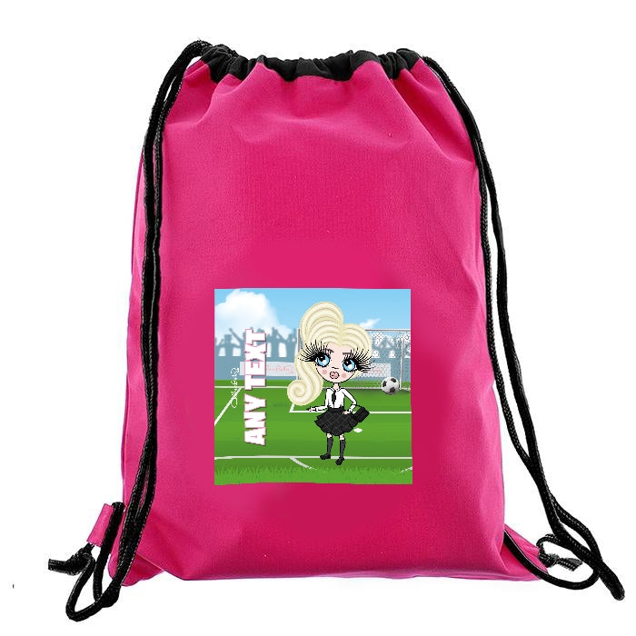 ClaireaBella Girls Football Champ Drawstring Bag - Image 4