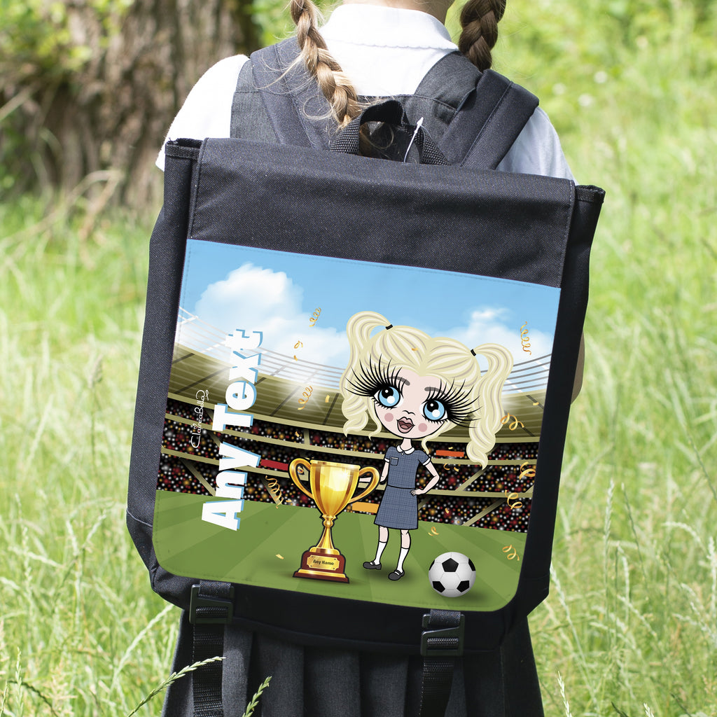 ClaireaBella Girls Football Champ Backpack - Image 1