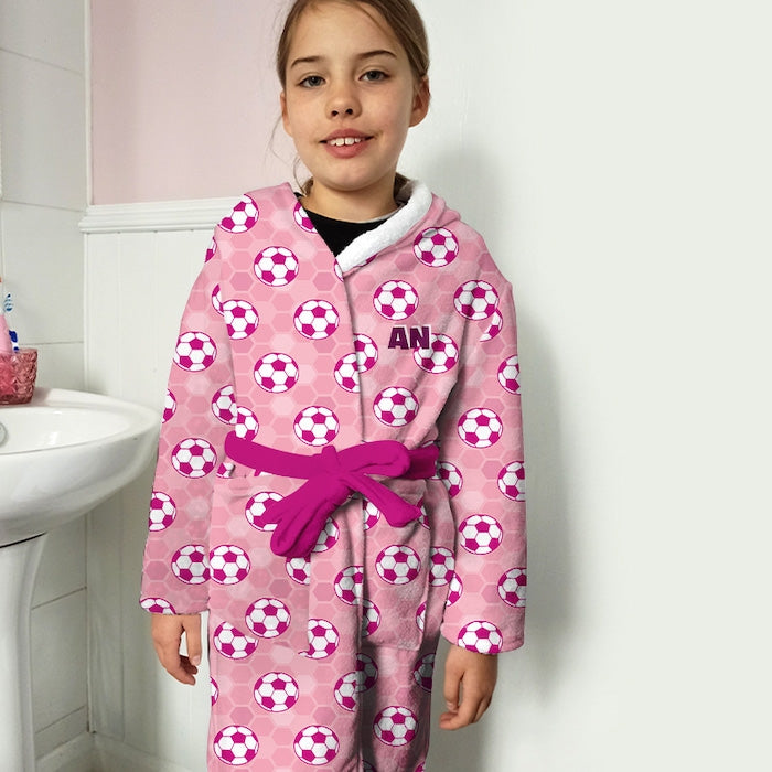 ClaireaBella Girls Football Dressing Gown - Image 2
