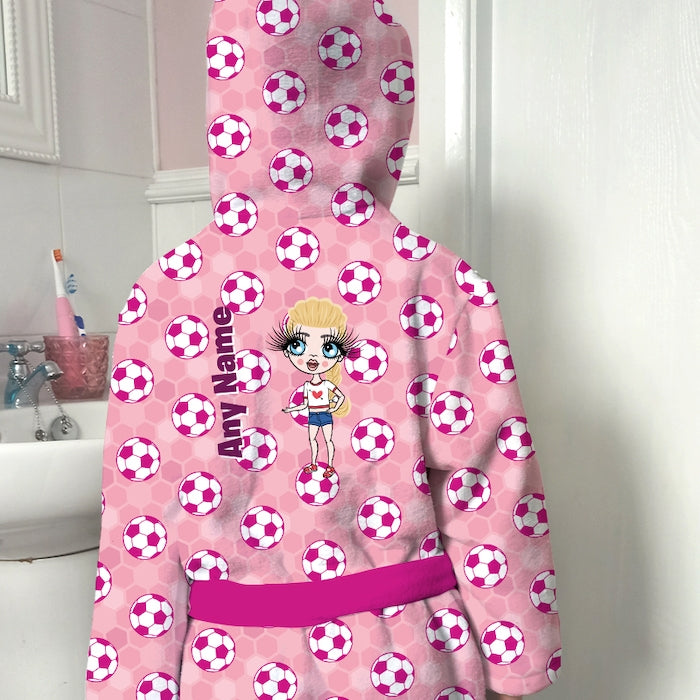 ClaireaBella Girls Football Dressing Gown - Image 3