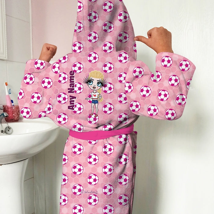 ClaireaBella Girls Football Dressing Gown - Image 1