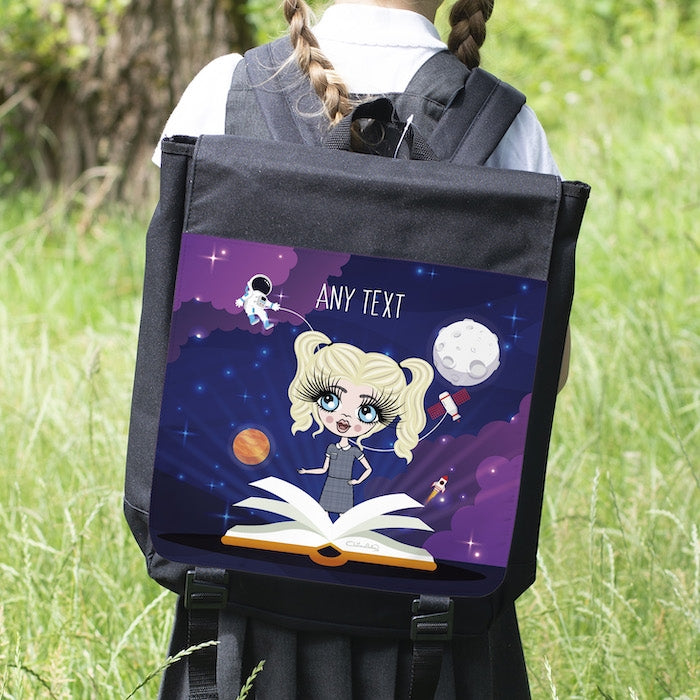 ClaireaBella Girls Galaxy Space Backpack - Image 1