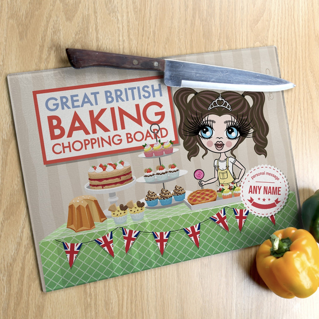 ClaireaBella Girls Landscape Glass Chopping Board - Baking Competition - Image 3