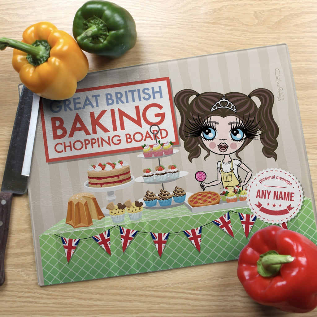 ClaireaBella Girls Landscape Glass Chopping Board - Baking Competition - Image 2