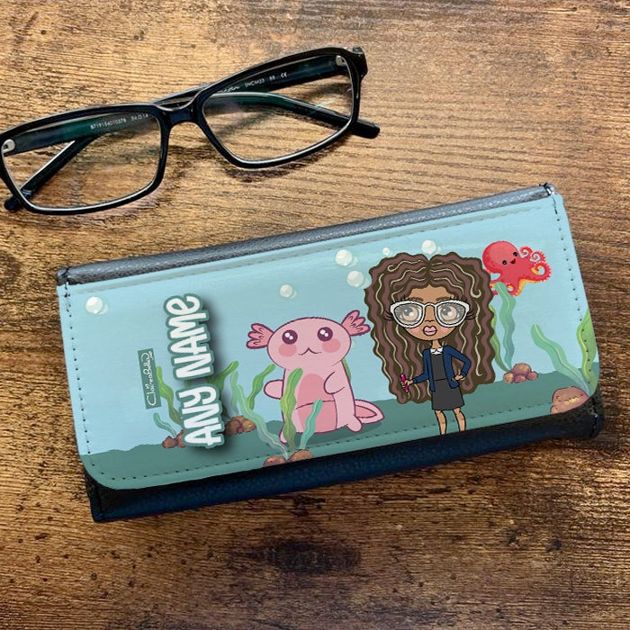 ClaireaBella Girls Personalised Axolotl Glasses Case - Image 1