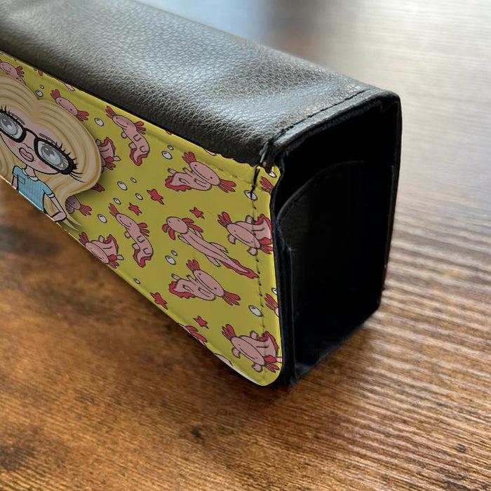 ClaireaBella Girls Personalised Axolotl Print Glasses Case - Image 3