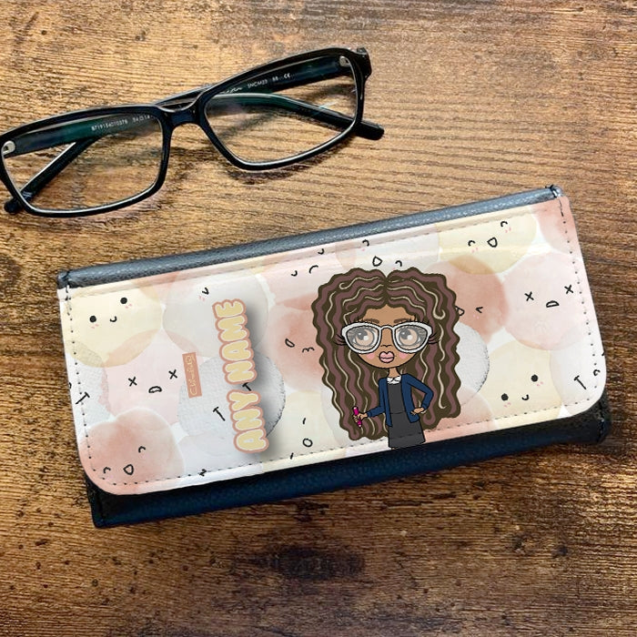ClaireaBella Girls Personalised Fluffy Emoji Glasses Case - Image 1