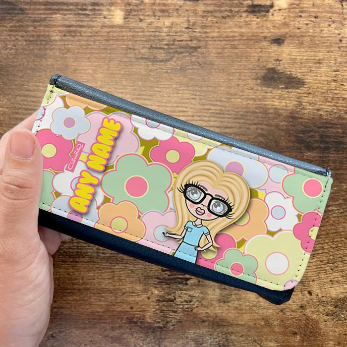 ClaireaBella Girls Personalised Funky Flowers Glasses Case - Image 2