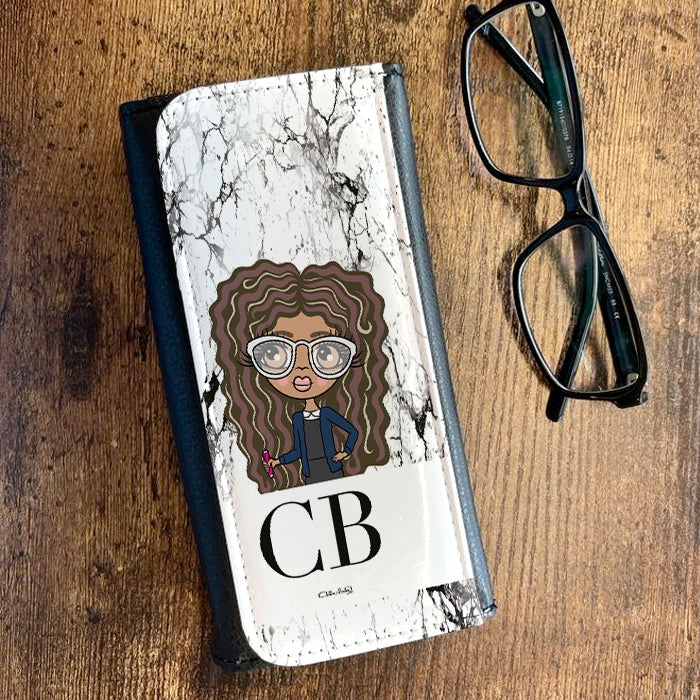 ClaireaBella Girls The LUX Collection Black and White Glasses Case - Image 1