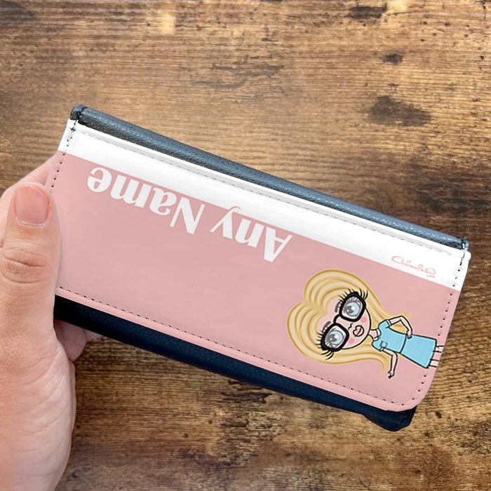 ClaireaBella Girls Personalised Pink Stripe Glasses Case - Image 2