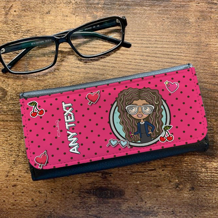 ClaireaBella Girls Personalised Polka Dot Glasses Case - Image 1