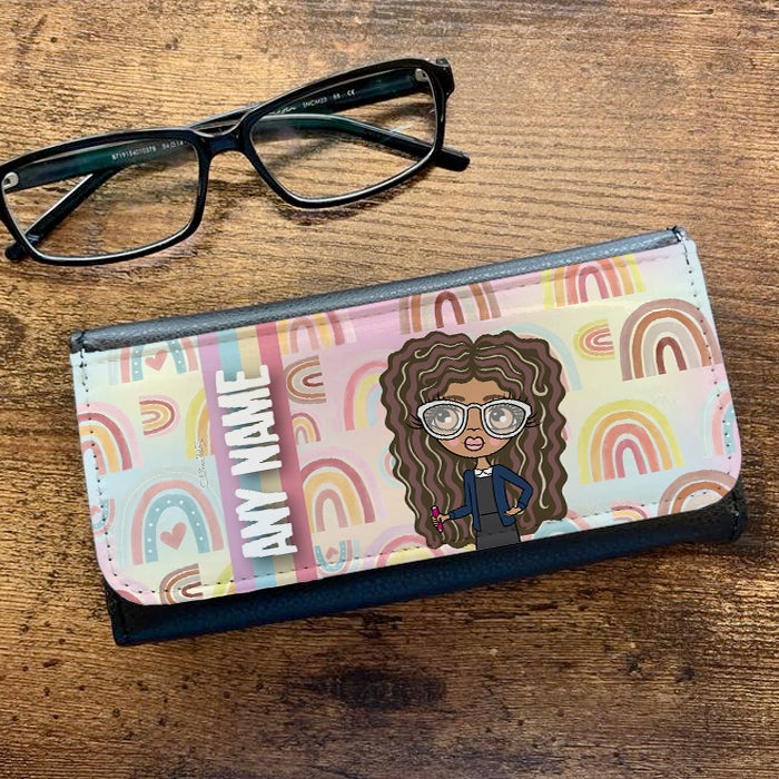ClaireaBella Girls Personalised Rainbows Glasses Case - Image 1