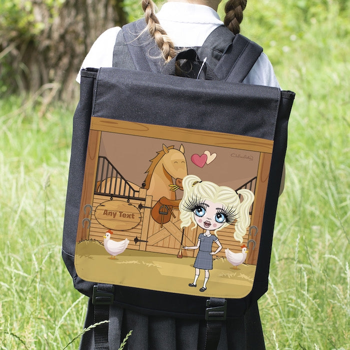 ClaireaBella Girls Pony Love Backpack - Image 6