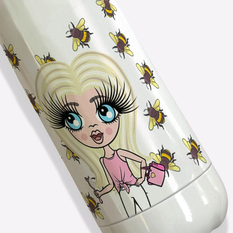 ClaireaBella Girls Hydro Bottle Bee Print - Image 6
