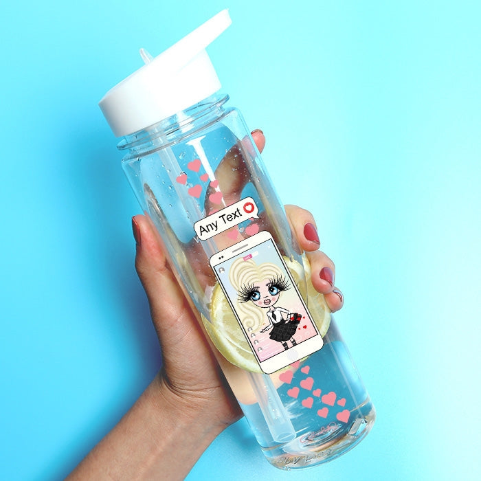 ClaireaBella Girls Social Likes Water Bottle - Image 1