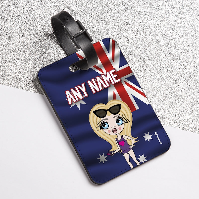ClaireaBella Girls Australia Flag Luggage Tag - Image 3