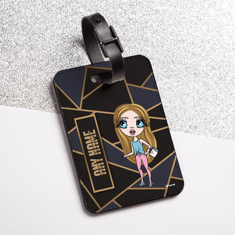 ClaireaBella Girls Geo Print Luggage Tag - Image 2