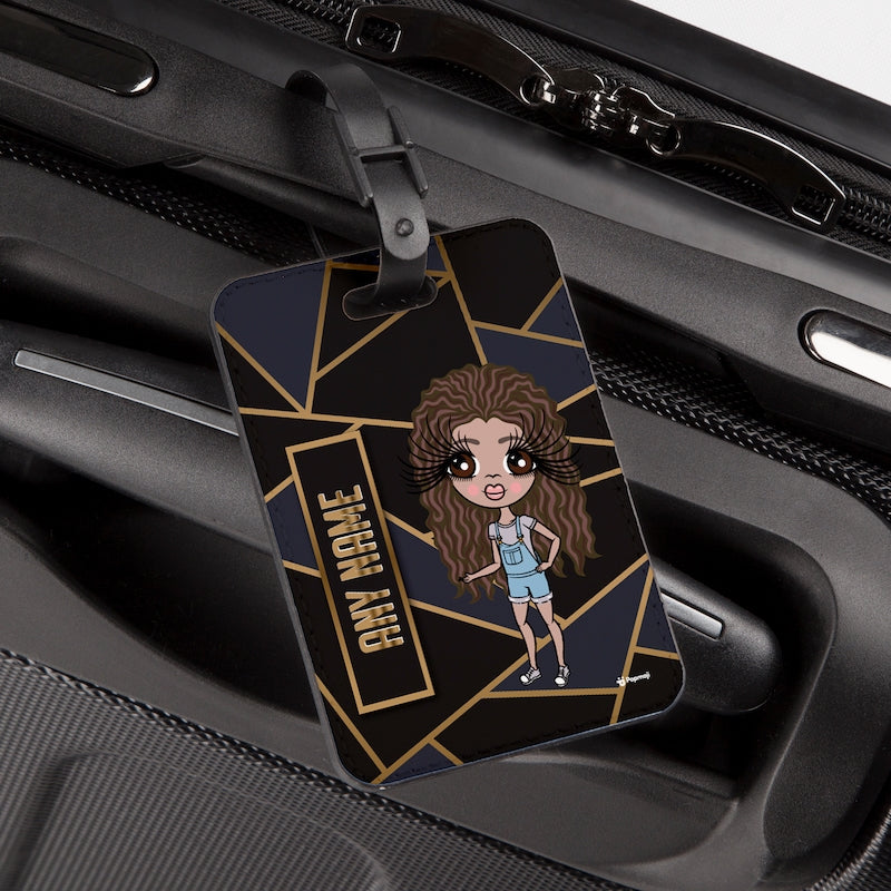 ClaireaBella Girls Geo Print Luggage Tag - Image 4